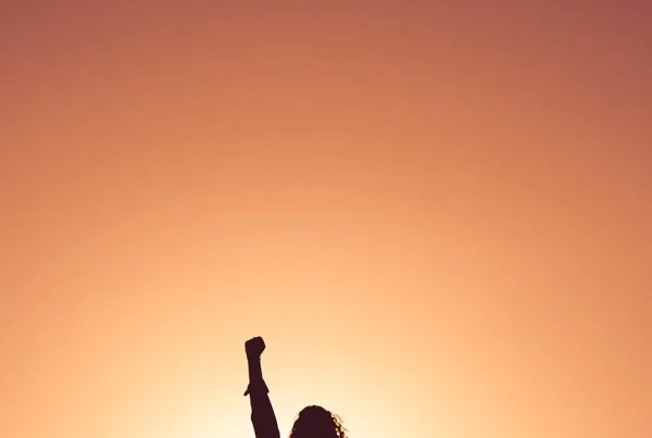 silhouette of personr