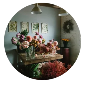 flower shop. no people.