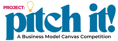 logo of "Project: Pitch It!" a business model canvas competition